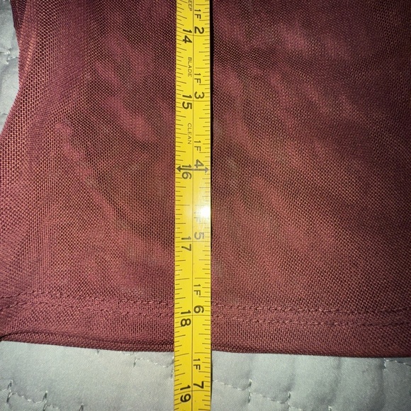 Garage Sheer Brown Button-Down Shirt. Size M NWOT - Picture 6 of 9